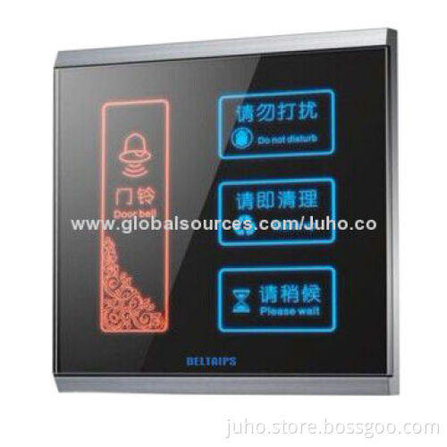 Hotel Touch Screen Switch with LED Room Number